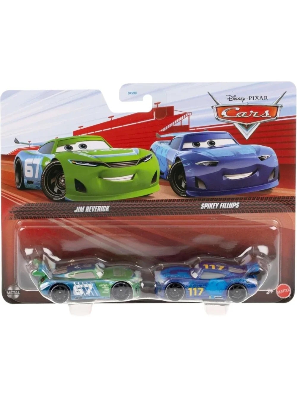 Disney Cars 2-Pack Jim Reverick & Lil' Torquey Pistons - Collectible Die-Cast